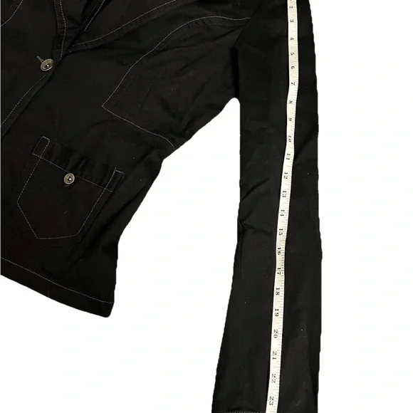 NWT Faded Glory Y2K 2008 Black Women’s Jacket Size LG - Picture 8 of 10